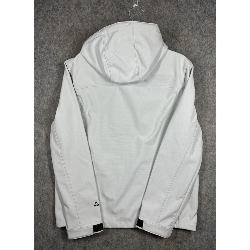 Gerry Softshell Jacket Mens Large Hooded Full Zip Gray Outdoor‎ 1791630